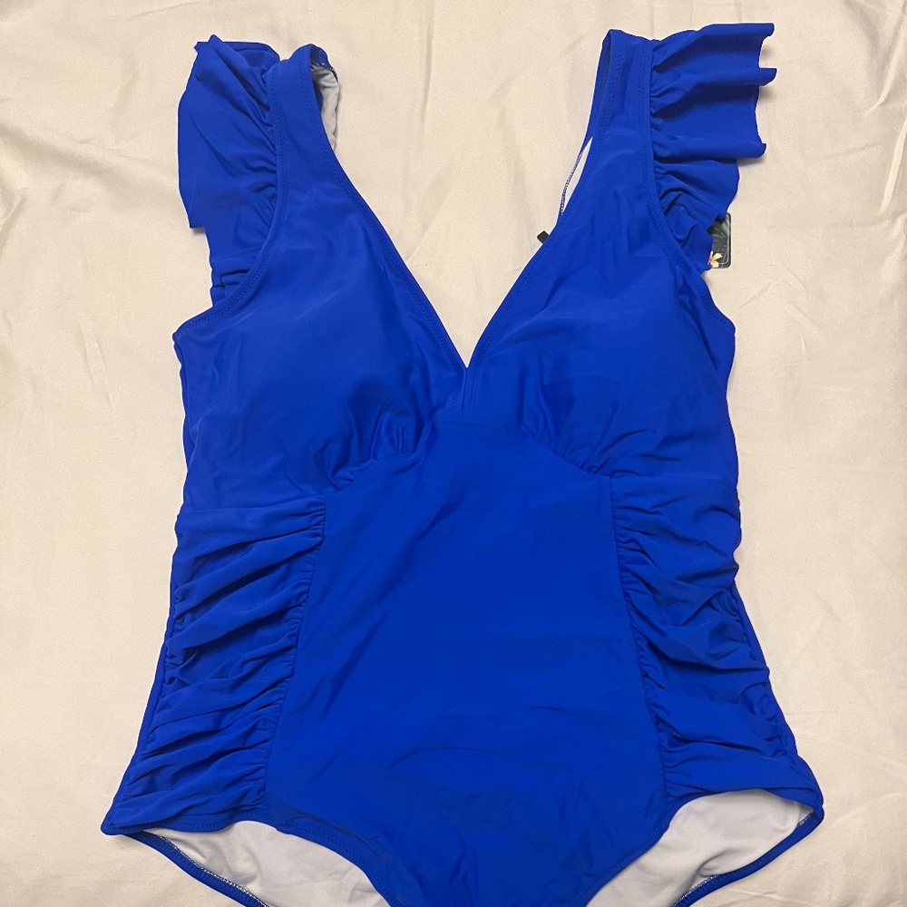 Cobalt blue NWT swimwear L